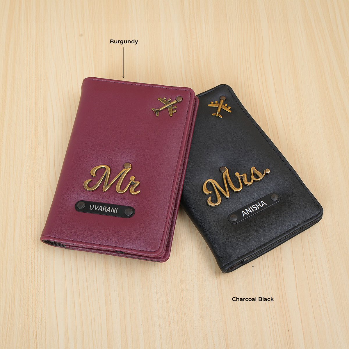 Couple Passport Cover - Mr and Mrs