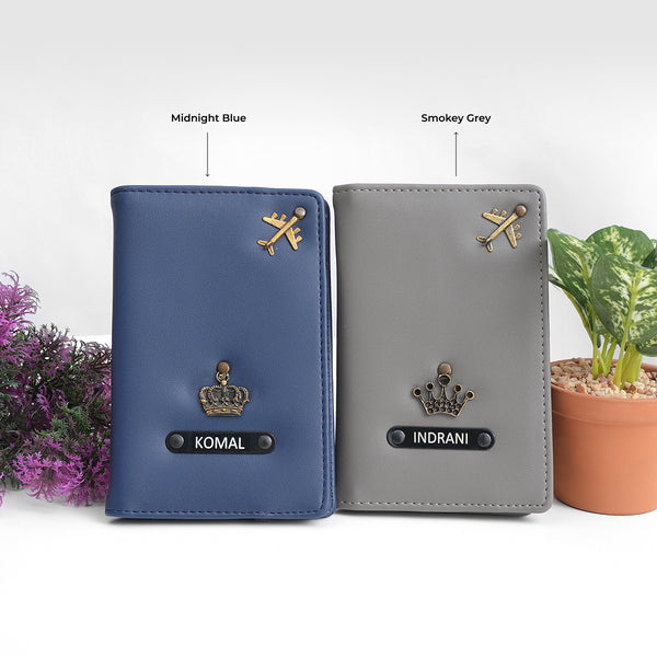 Couple Passport Cover - King and Queen