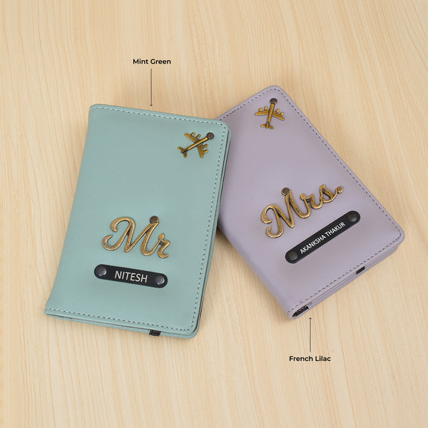 Couple Passport Cover - Mr and Mrs