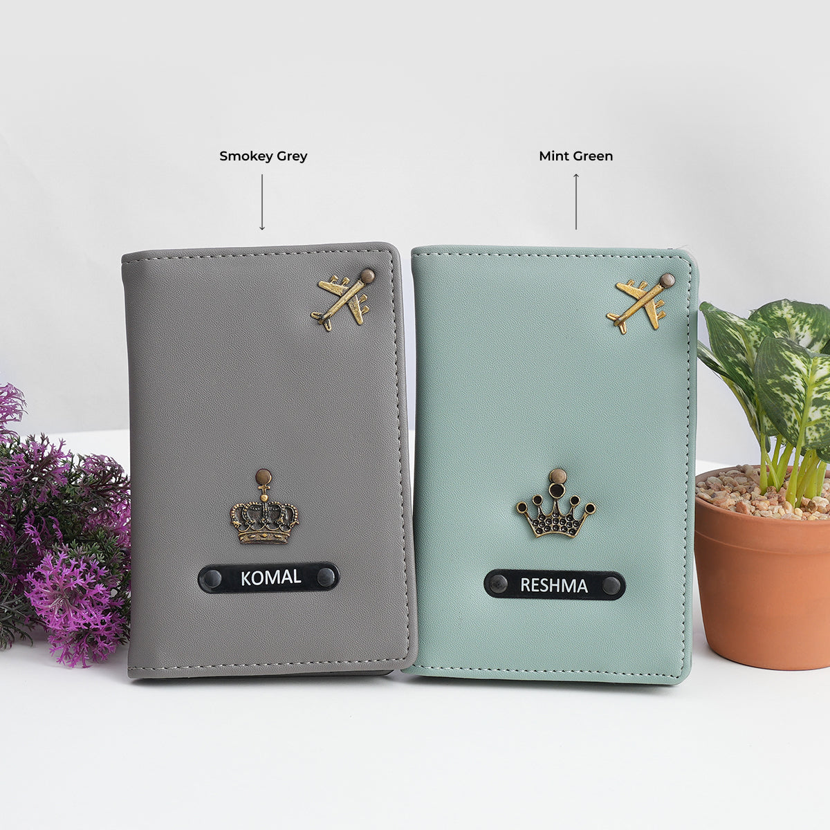 Couple Passport Cover - King and Queen