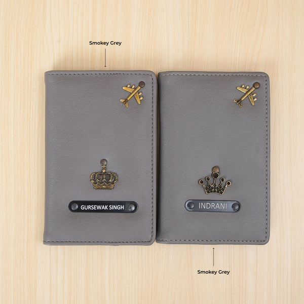 Couple Passport Cover - King and Queen