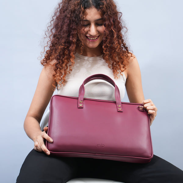 Aero Laptop Bag - Burgundy