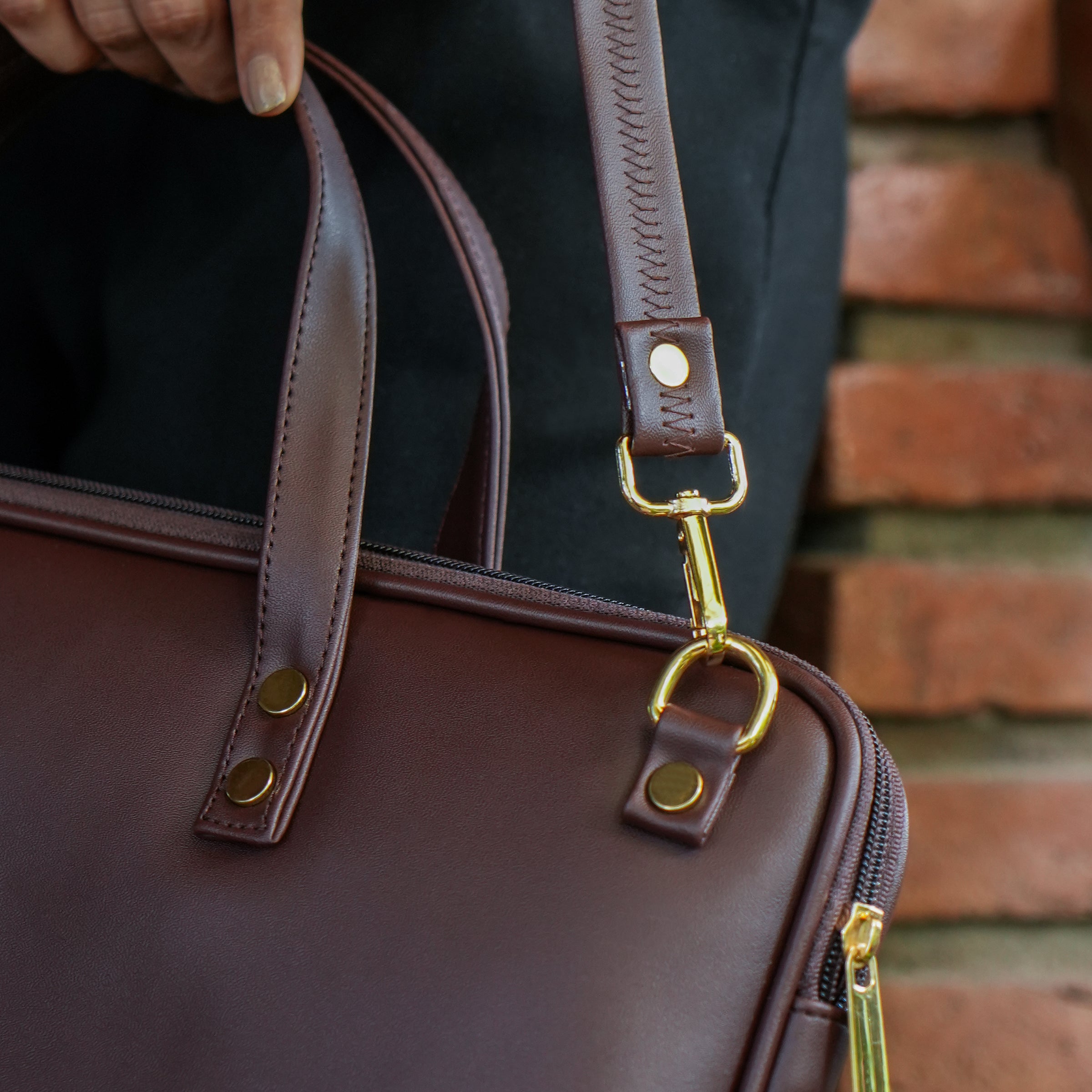 Aero Laptop Bag - Deep Brown