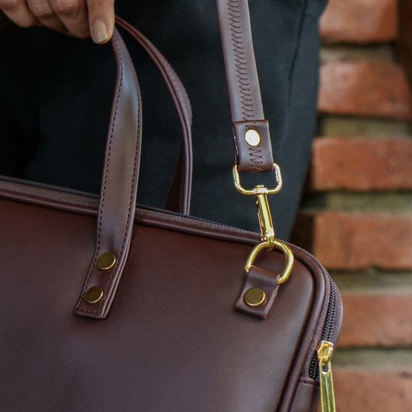 Aero Laptop Bag - Deep Brown