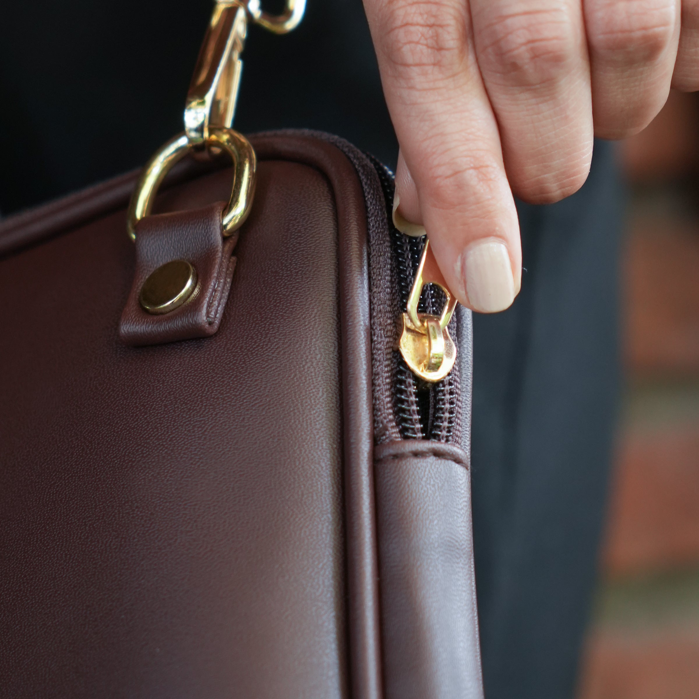 Aero Laptop Bag - Deep Brown