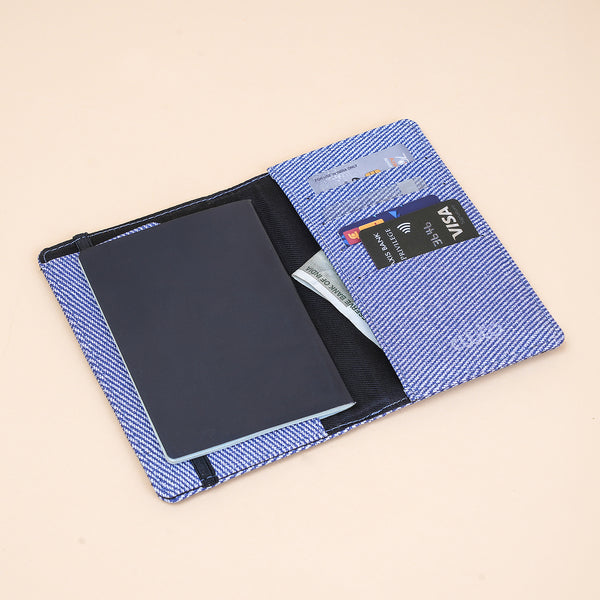 Passport Cover - Denim Blue