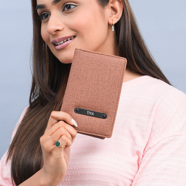 Passport Cover - Khadi Brown