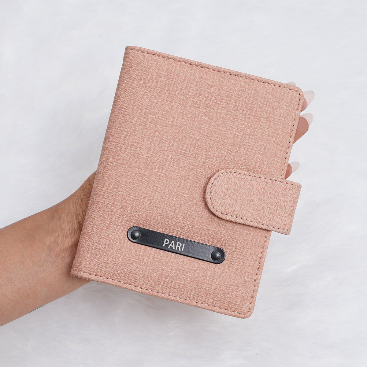 Passport Wallet - Khadi Peach